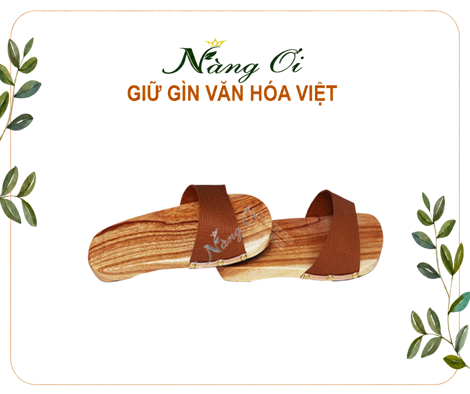 guốc gỗ nam nữ làm từ gỗ tự nhiên an toàn khi sử dụng